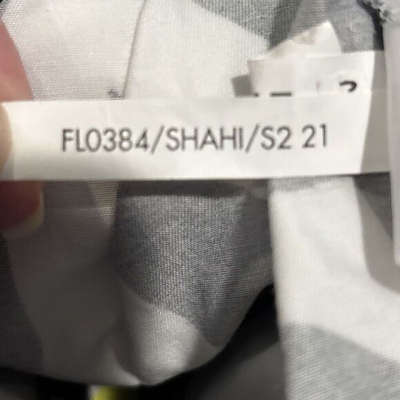 Free Assembly Women's Spaghetti Strap White Black Floral Peplum Tank Top XXXL - Picture 13 of 13